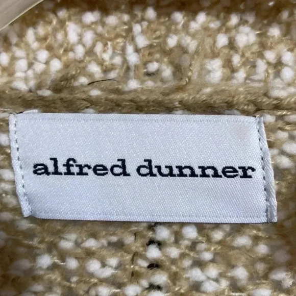 Alfred Dunner tan marbled fringe open cardigan sweater size XL - Picture 9 of 11